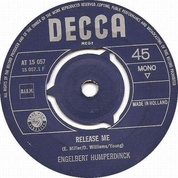 Engelbert Humperdinck - Release Me 35495 Vinyl Singles VINYLSINGLES.NL