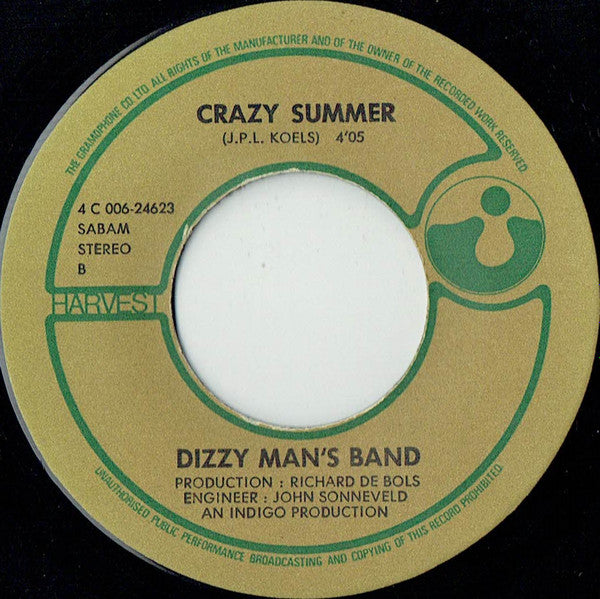 Dizzy Man's Band - Jumbo 39267 Vinyl Singles Goede Staat