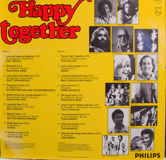 Various - Happy Together (LP) Vinyl LP Vinyl Zeer Goed / Hoesje Goed "VINYLSINGLES.NL"