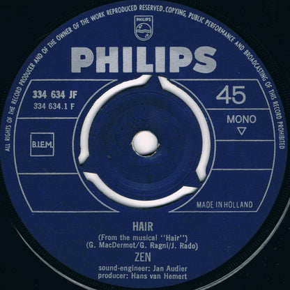 Zen - Hair 34139 Vinyl Singles VINYLSINGLES.NL