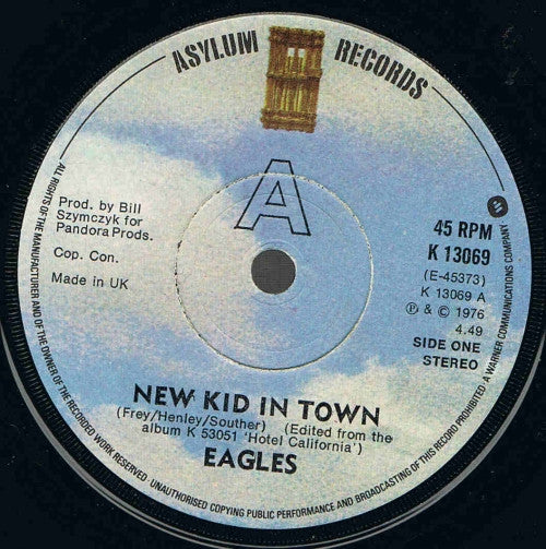 Eagles - New Kid In Town 38467 Vinyl Singles VINYLSINGLES.NL