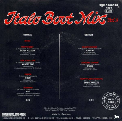 Various - Italo Boot Mix Vol. 8 Vinyl Singles Vinyl Very Good (VG) <br> Hoes Good Plus (G+)