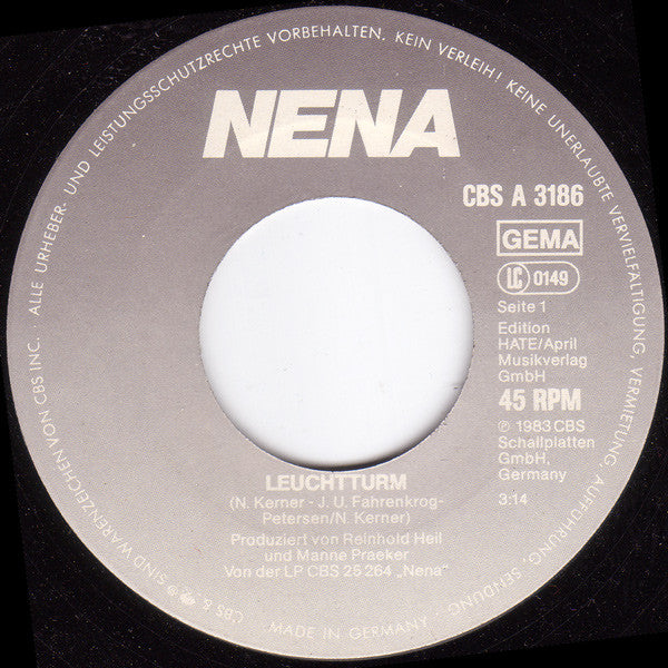 Nena - Leuchtturm 35431 Vinyl Singles Goede Staat