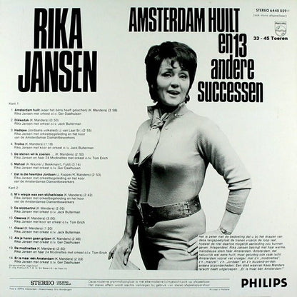 Rika Jansen - Amsterdam Huilt En 13 Andere Successen (LP)
