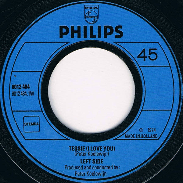Left Side - Tessie (I Love You) Vinyl Singles Vinyl Very Good (VG) <br> Hoes Generic
