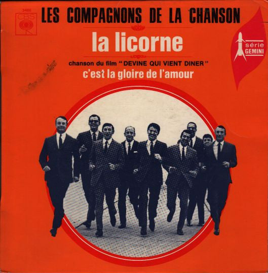 Les Compagnons De La Chanson - La Licorne Vinyl Singles Vinyl Very Good (VG) <br> Hoes Good Plus (G+)