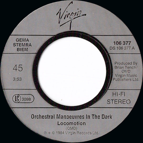 Orchestral Manoeuvres In The Dark - Locomotion Vinyl Singles Vinyl Zeer Goed / Hoesje Generic "VINYLSINGLES.NL"