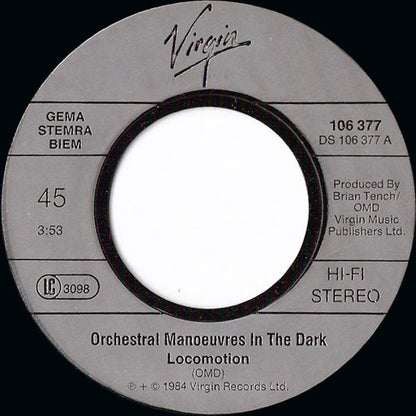 Orchestral Manoeuvres In The Dark - Locomotion Vinyl Singles Vinyl Zeer Goed / Hoesje Generic "VINYLSINGLES.NL"