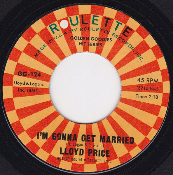 Lloyd Price - I'm Gonna Get Married Vinyl Singles Vinyl (VG) <br> Hoes Generic