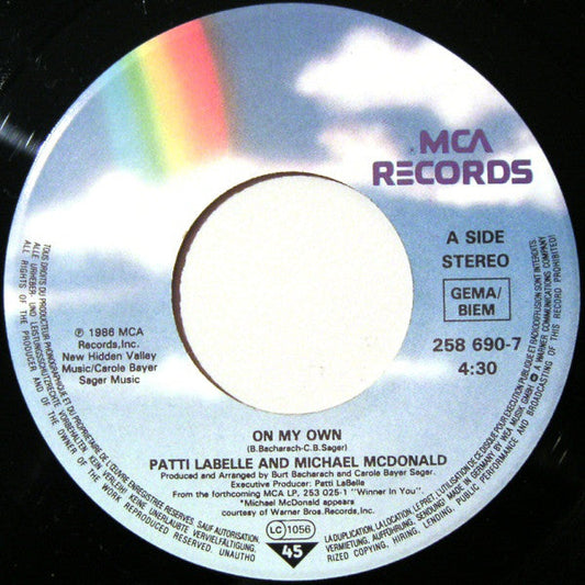 Patti La Belle And Michael McDonald - On My Own 28348 Vinyl Singles Hoes: Generic