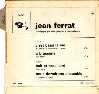 Jean Ferrat - C'est Beau La Vie (EP) 34266 Vinyl Singles EP Goede Staat