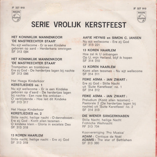 Willy & Willeke Alberti - Stille Nacht, Heilige Nacht Vinyl Singles Vinyl Zeer Goed / Hoesje Goed "VINYLSINGLES.NL"