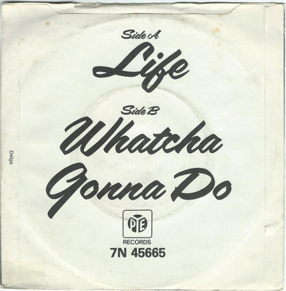 Jimmy James - Life Vinyl Singles Vinyl Very Good (VG) <br> Hoes Good Plus (G+)