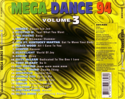 Various - Mega Dance ´94 Volume 3 (CD) Compact Disc Goede Staat
