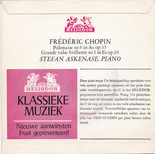Stefan Askenase, Frédéric Chopin - Polonaise Nr. * In As Op. *, Grande Valse Brillante Nr. * In Es Op. ** Vinyl Singles Vinyl Very Good (VG) <br> Hoes Good Plus (G+)