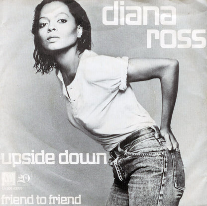 Diana Ross - Upside Down Vinyl Singles Vinyl Very Good (VG) <br> Hoes Good Plus (G+)