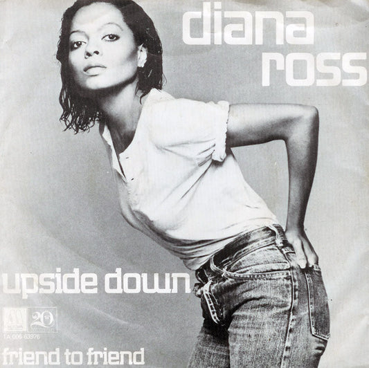 Diana Ross - Upside Down Vinyl Singles Vinyl Very Good (VG) <br> Hoes Good Plus (G+)