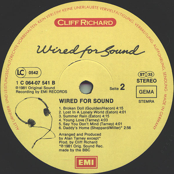 Cliff Richard - Wired For Sound (LP) 51221 Vinyl LP Goede Staat