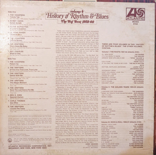 Various - History Of Rhythm & Blues Volume *: The Big Beat-** (LP) Vinyl LP Vinyl Zeer Goed / Hoesje Goed "VINYLSINGLES.NL"