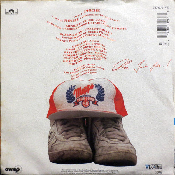 Pierre Cosso - Pioche Vinyl Singles Vinyl Very Good (VG) <br> Hoes Good Plus (G+)