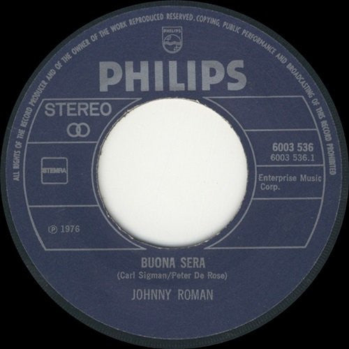 Johnny Roman - Buona Sera