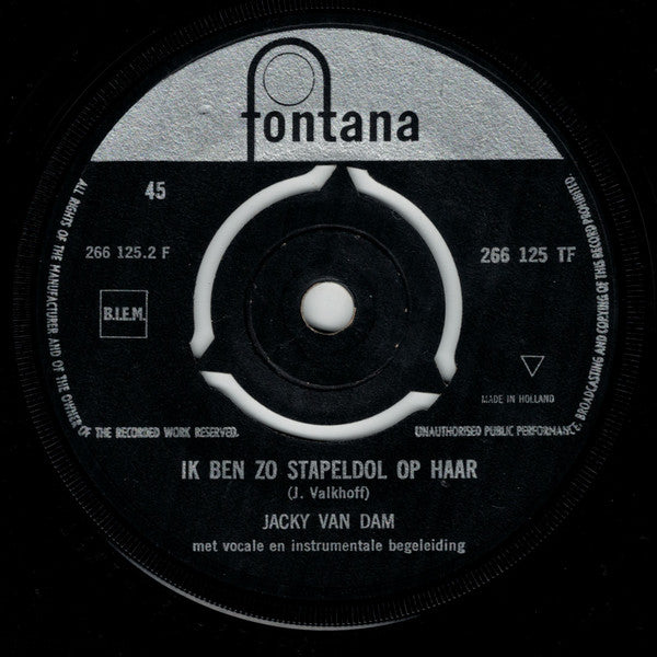 Jacky van Dam - Japie Portier Vinyl Singles Vinyl Very Good (VG) <br> Hoes Generic