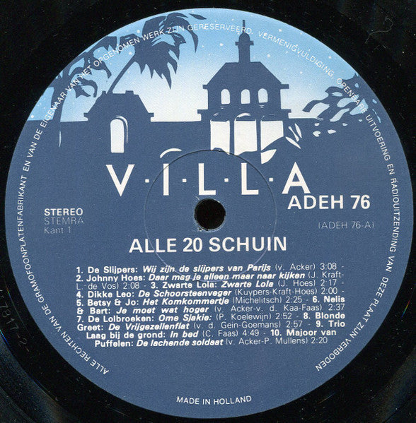 Various - Alle 20 Schuin (LP) 46861 Vinyl LP VINYLSINGELS.NL