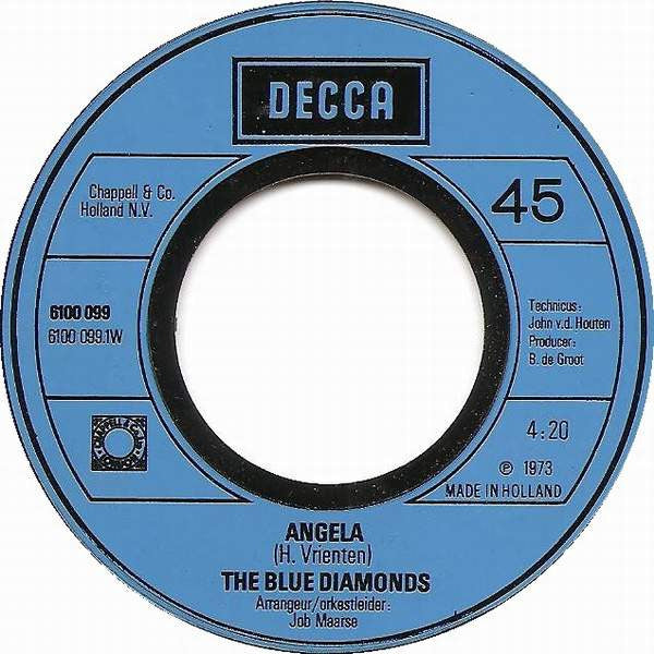 Blue Diamonds - Angela 33276 Vinyl Singles Goede Staat