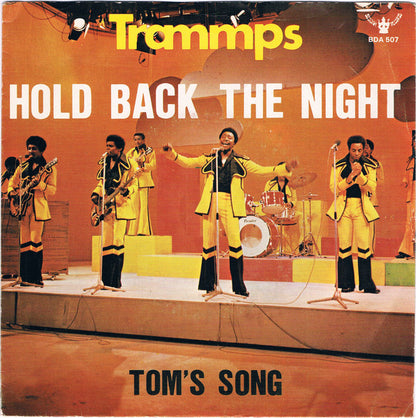 Trammps - Hold Back The Night Vinyl Singles Vinyl Very Good (VG) <br> Hoes Good Plus (G+)