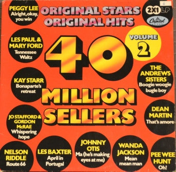 Various - 40 Million Sellers Volume 2 (LP) 50781 Vinyl LP Dubbel Goede Staat