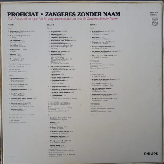 Zangeres Zonder Naam - Proficiat (LP)