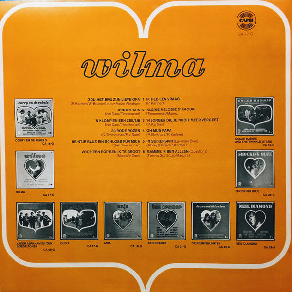 Wilma - Veel Liefs Van .... Wilma (LP) Vinyl LP Vinyl Very Good (VG) <br> Hoes Good Plus (G+)