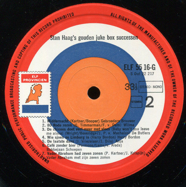 Various - Stan Haag Gouden Juke Box Successen (LP) 48480