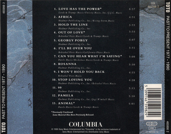 Toto - Past To Present-**** (CD) Compact Disc Goede Staat