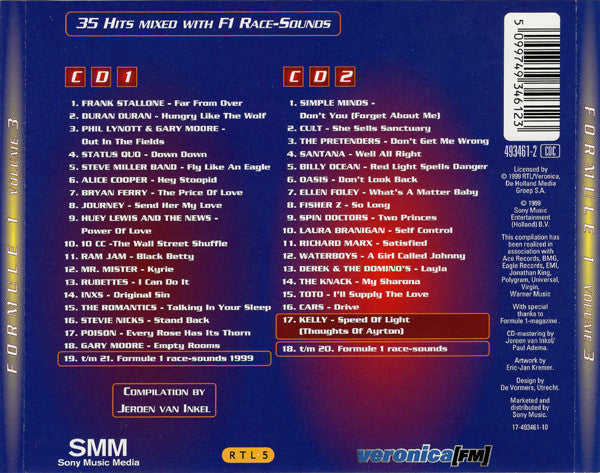 Various - Jeroen van Inkel's Formule 1 Box Volume 3 (CD) Compact Disc 2x Goede Staat