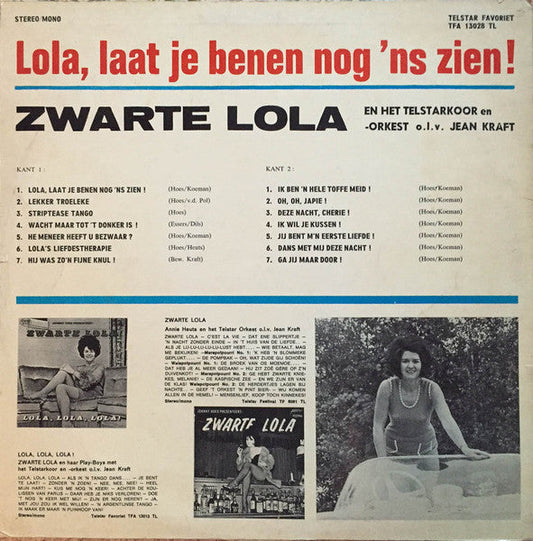 Zwarte Lola - Lola, Laat Je Benen Nog 'ns Zien! (LP) Vinyl LP Vinyl Zeer Goed / Hoesje Goed "VINYLSINGLES.NL"