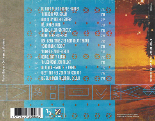 Frans Bauer - Om Van Te Dromen (CD) Compact Disc Vinyl Zeer Goed / Hoesje Goed "VINYLSINGLES.NL"