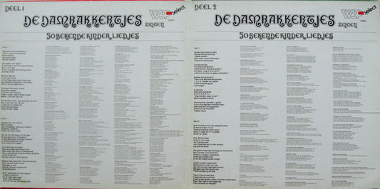 Damrakkertjes – De Damrakkertjes Zingen 100 Bekende Kinderliedjes (LP) Vinyl LP Dubbel Vinyl Zeer Goed / Hoesje Goed "VINYLSINGLES.NL"