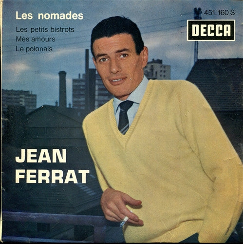 Jean Ferrat - Les Nomades Vinyl Singles Vinyl (VG) <br> Hoes (G+)