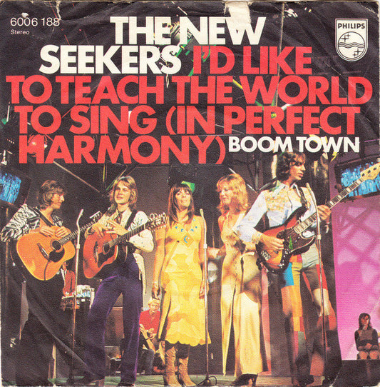 New Seekers - I'd Like To Teach The World To Sing (In Perfect Harmony) 36243 Vinyl Singles Goede Staat