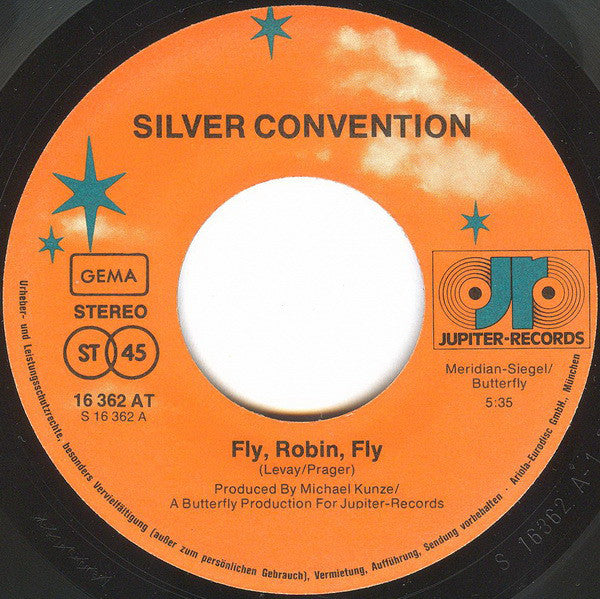 Silver Convention - Fly, Robin, Fly * 19758 13516 Vinyl Singles VINYLSINGLES.NL