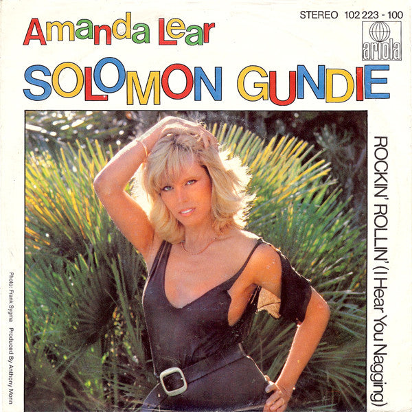 Amanda Lear - Solomon Gundie Vinyl Singles Vinyl Very Good (VG) <br> Hoes Good Plus (G+)