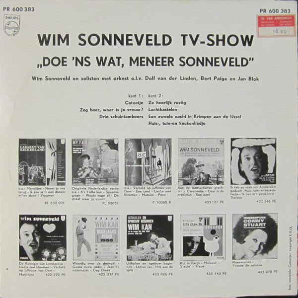 Wim Sonneveld - Wim Sonneveld TV-Show "Doe 'ns Wat, Meneer Sonneveld" (10")