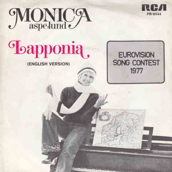 Monica Aspelund - Lapponia 36084 Vinyl Singles Hoes: Slecht