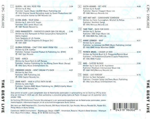 Various - The Best Live (CD) Compact Disc Goede Staat