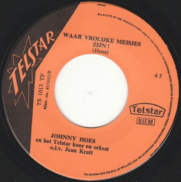 Johnny Hoes - En Van Je Hoempa Vinyl Singles Vinyl Goed / Hoes Generic