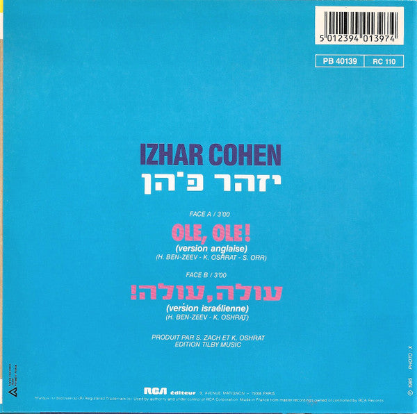 Izhar Cohen - Ole, Ole! 36066 Vinyl Singles Goede Staat