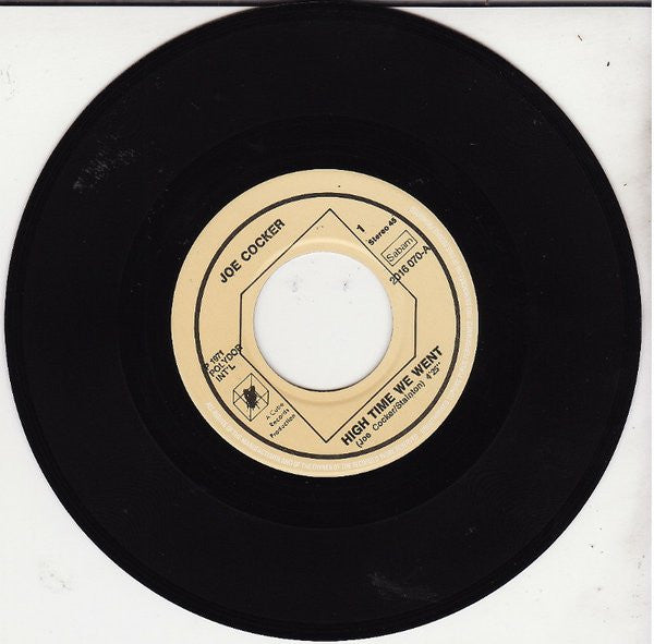 Joe Cocker - High Time We Went Vinyl Singles Vinyl Very Good (VG) <br> Hoes Generic