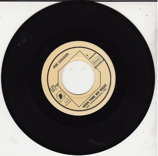 Joe Cocker - High Time We Went Vinyl Singles Vinyl Very Good (VG) <br> Hoes Generic