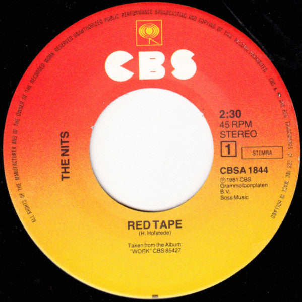 Nits - Red Tape 33533 Vinyl Singles Goede Staat